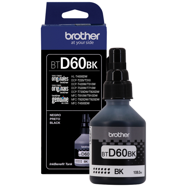 BTD60BK Botella de tinta negra Brother