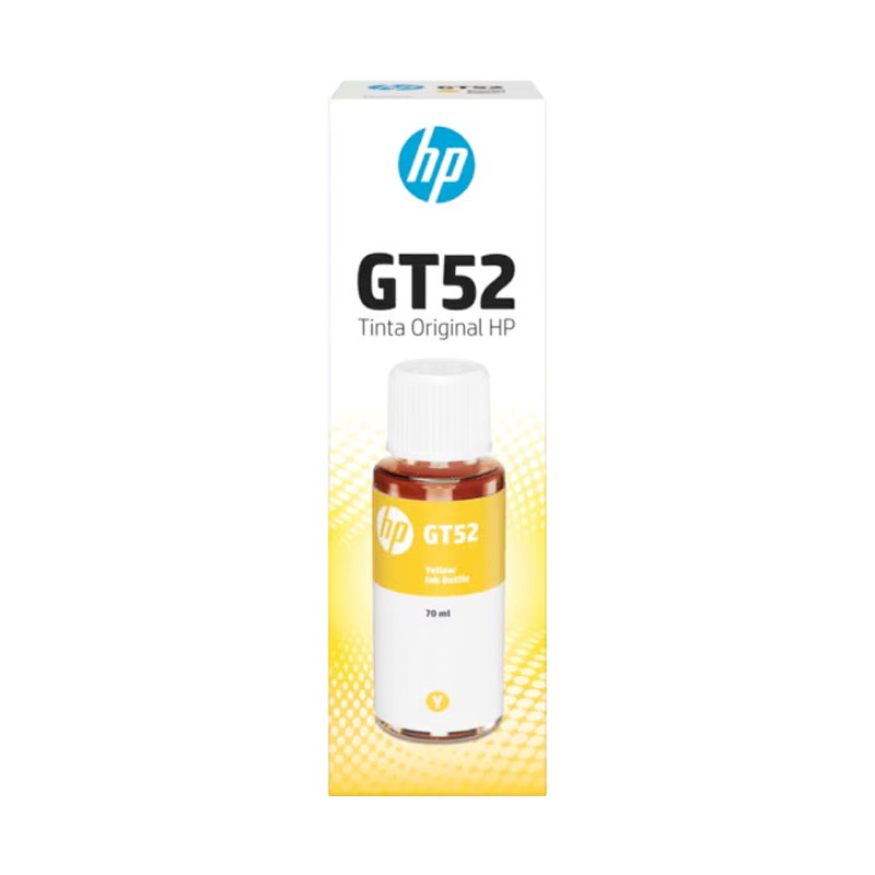 EYS-Botella de Tinta HP GT52 Amarilla Original