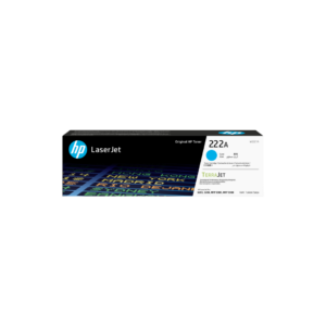 Cartucho de Tóner HP 222A Cian LaserJet Original (aprox. 1200 páginas)