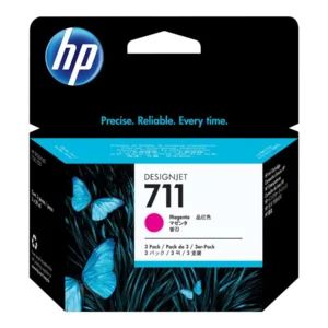 Pack de 3 Cartuchos de Tinta HP 711 Cian DesignJet Original